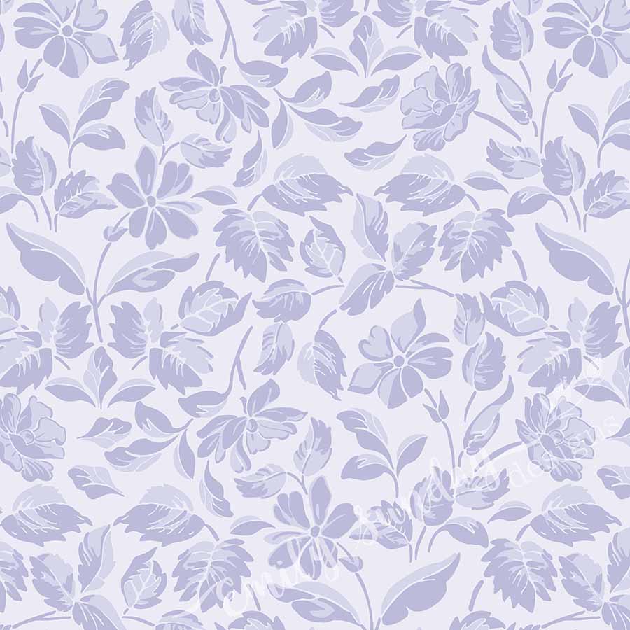 Large Scale Heritage Floral Tapestry Mocha peel and stick wallpaper pattern swatch